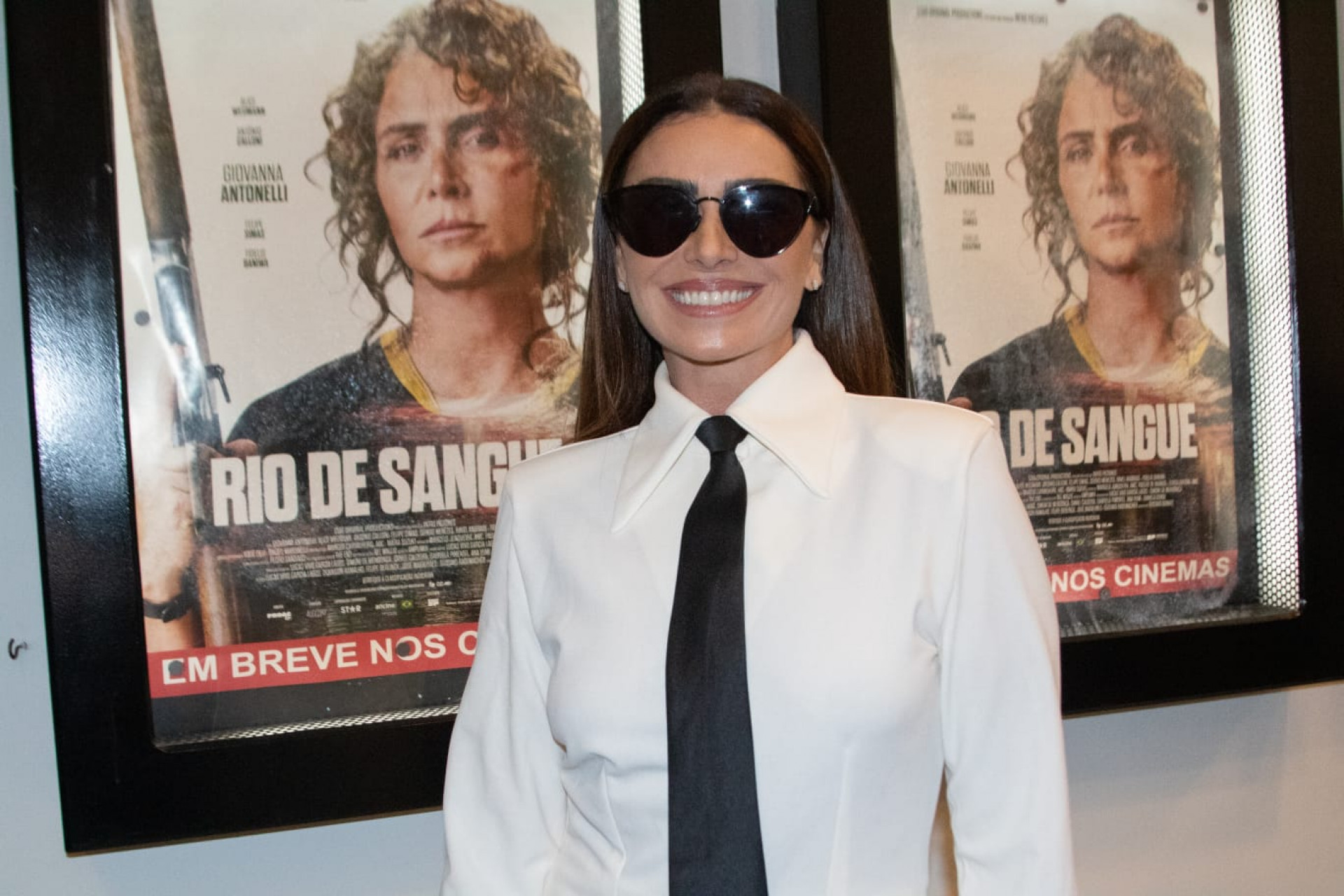Atriz Giovanna Antonelli participou do lançamento de 'Rio de Sangue' no Cine Odeon - Érica Martin / Agência O Dia