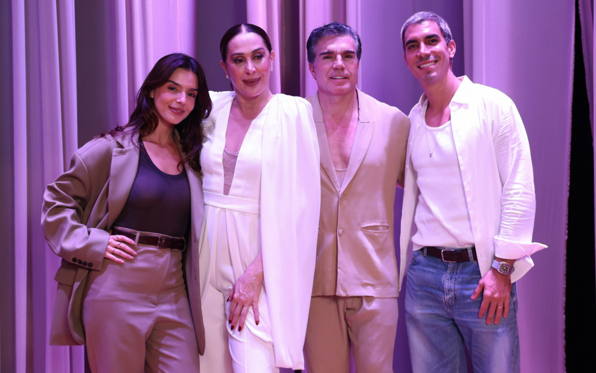 Giovanna Lancellotti, Claudia Raia, Jarbas Homem de Mello e Gabriel David