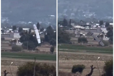 Vídeo: Queda de avião de pequeno porte mata quatro pessoas no centro do México