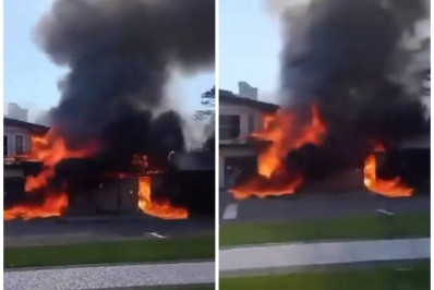 Vídeo: Avião de pequeno porte cai no Rio Grande do Sul e mata quatro pessoas
