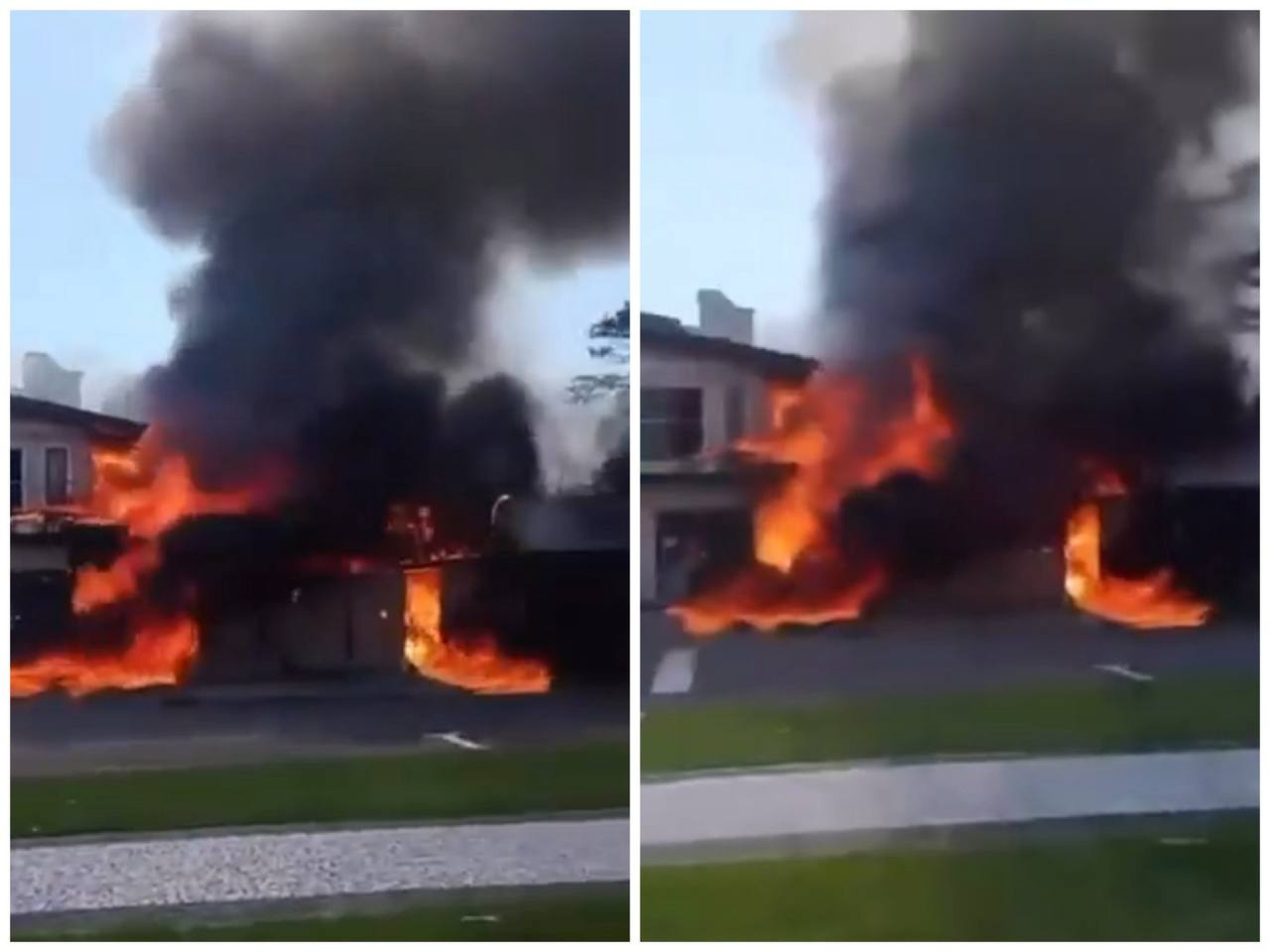 Vídeo: Avião de pequeno porte cai no Rio Grande do Sul e mata piloto