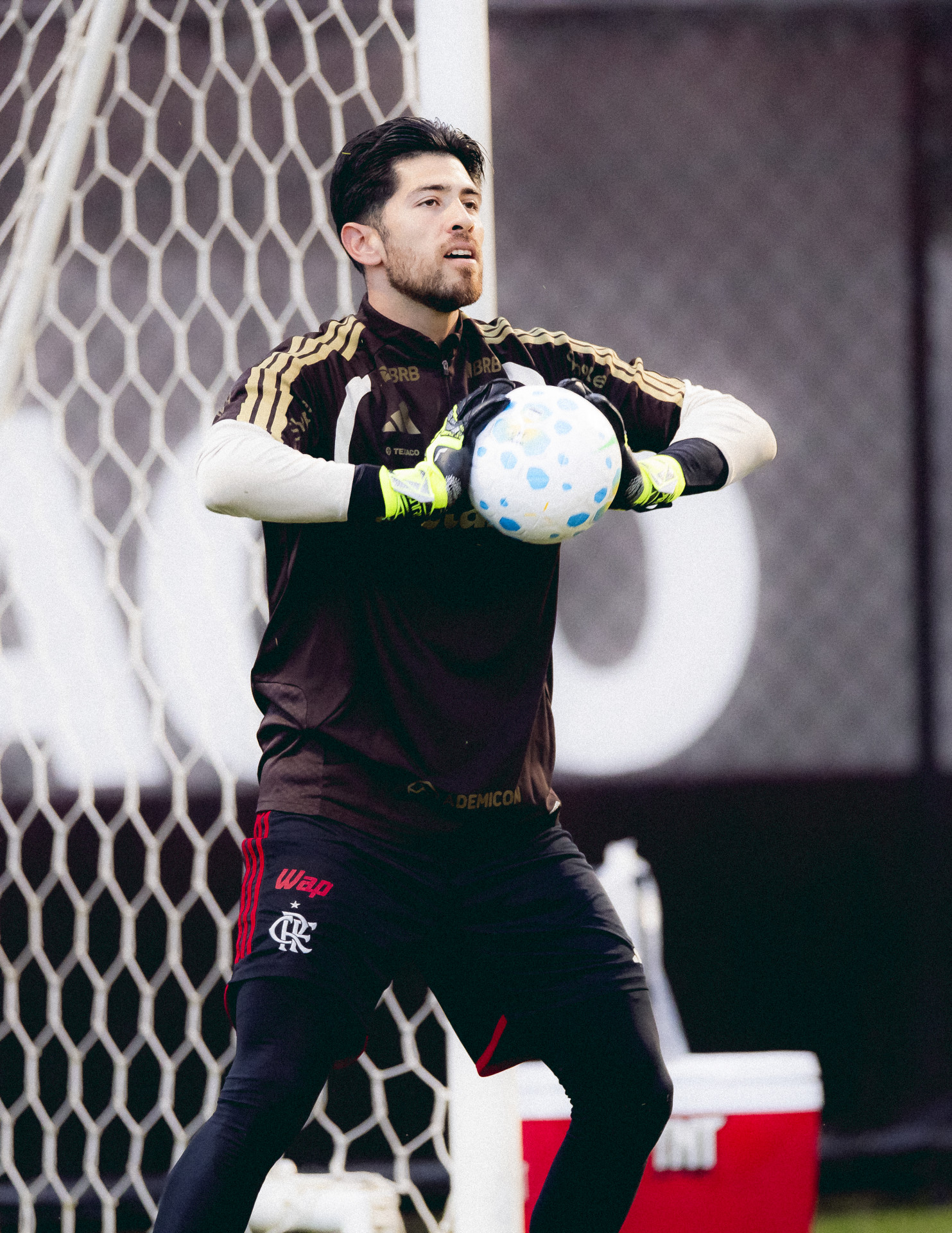 Rossi em treino do Flamengo
