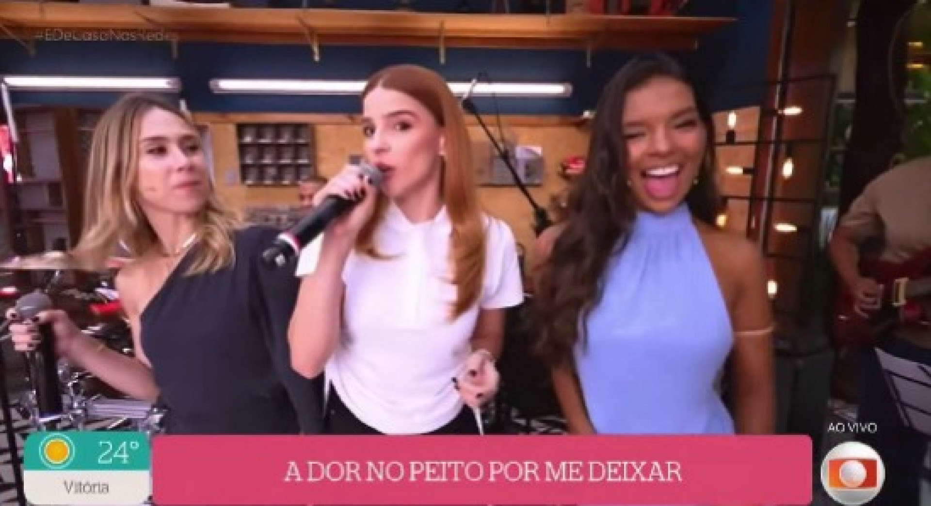 Daphne Bozaski, Gabriela Medvedovsky e Mell Muzzillo participam do 'É de Casa', da TV Globo - Reprodução de vídeo / X