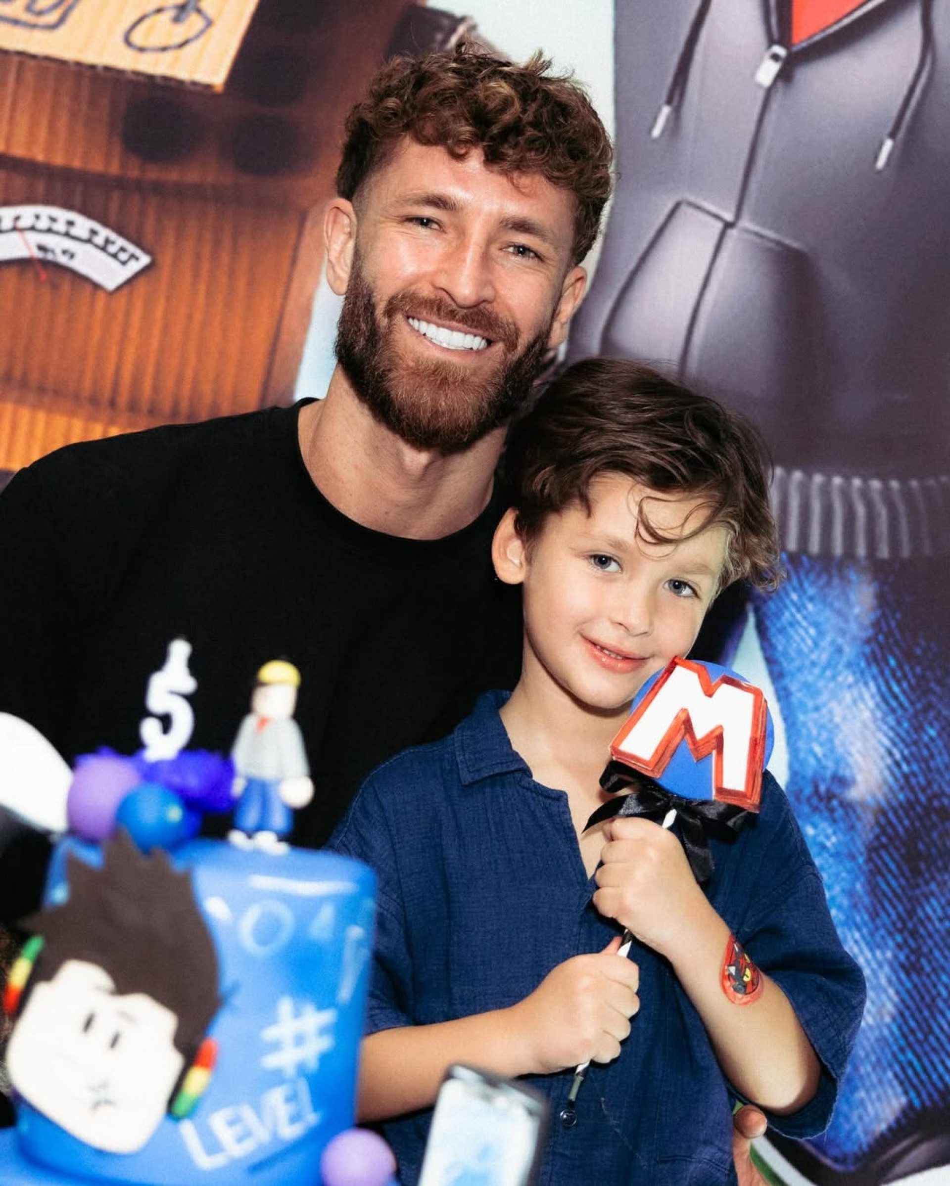 Léo Pereira e o filho Matteo - Reprodução / Instagram