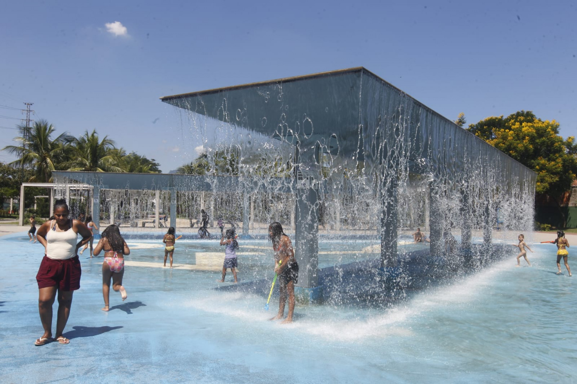 Famílias aproveitam feriadão no Parque Madureira para fugir do calor - Reginaldo Pimenta/Agência O Dia
