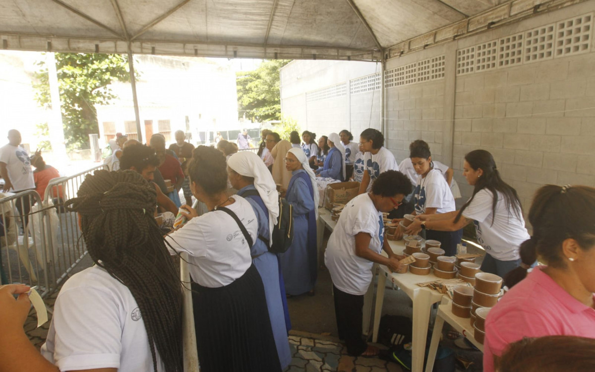 Almoço de Páscoa de Catedral Metropolitana - Reginaldo Pimenta/Agência O DIA