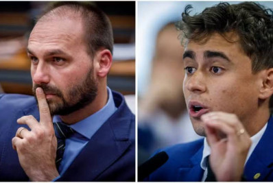 Eduardo Bolsonaro diz que não pode 'aceitar ser humilhado' por Nikolas Ferreira