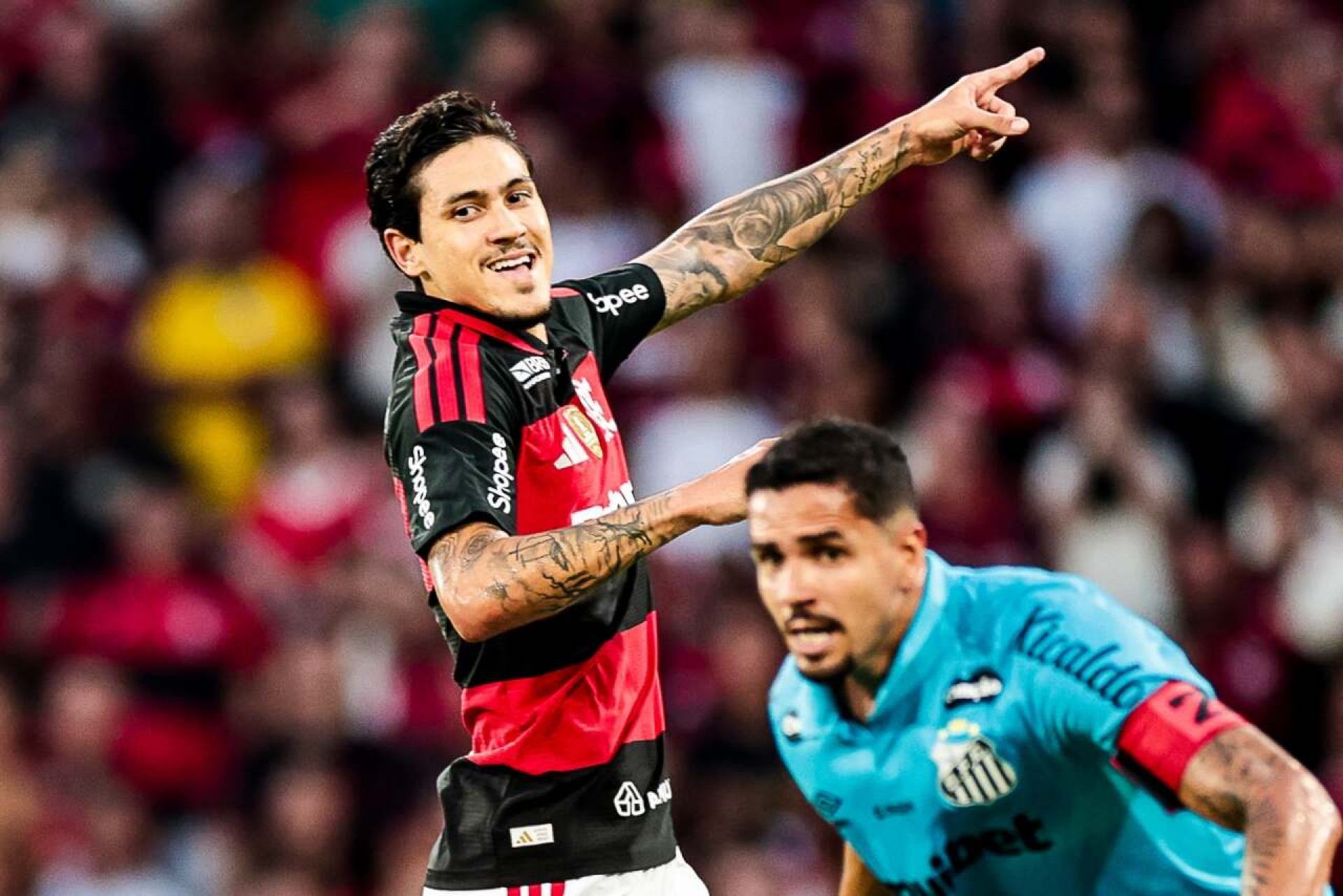 Flamengo vence o Santos em duelo intenso no Maracan&atilde;