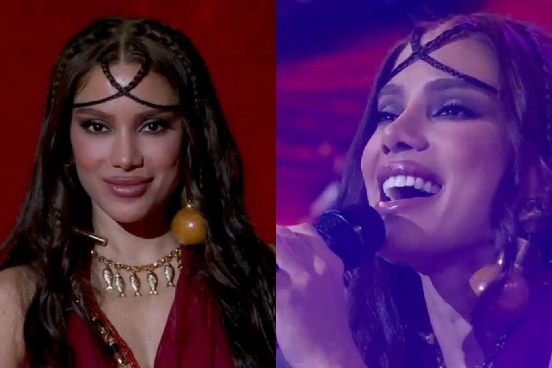 Anitta apresenta músicas novas no 'Domingão com Huck' e relembra viagens com famosos