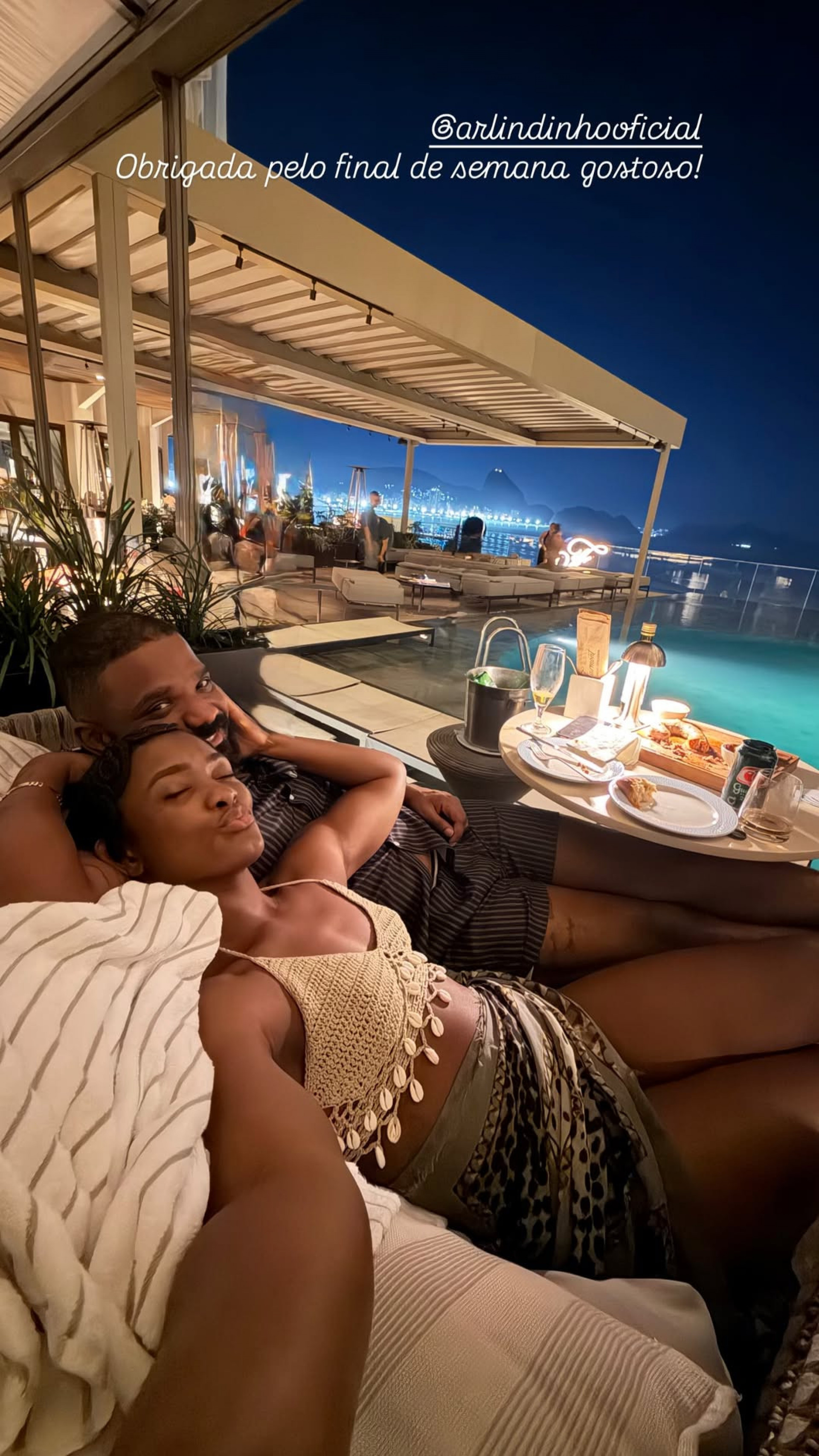 Erika Januza curte fim de semana romântico com Arlindinho em hotel de luxo - Reprodução / Instagram