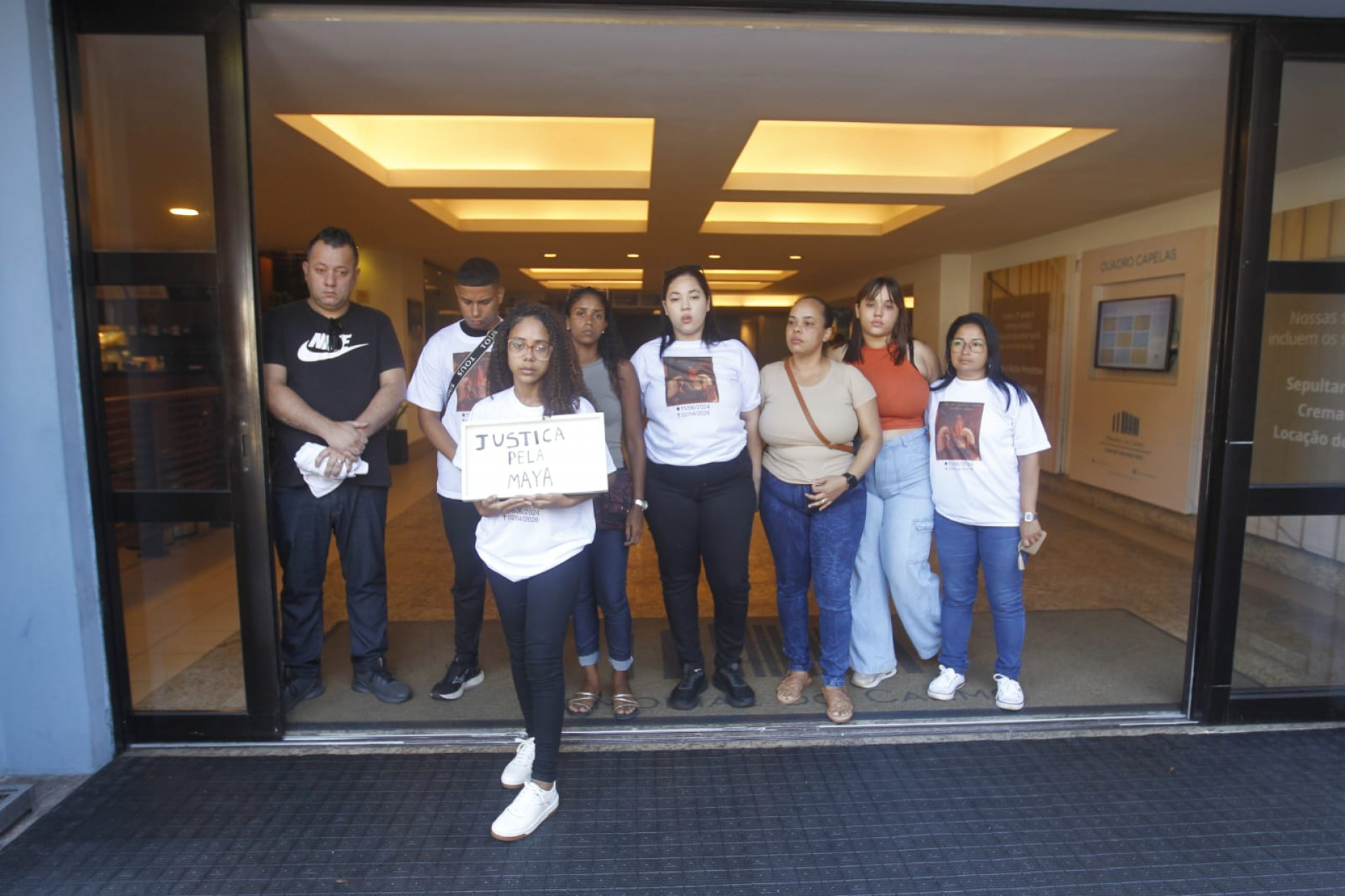 Emocionada, família pede justiça por morte de Maya  - Reginaldo Pimenta/Agência O DIA