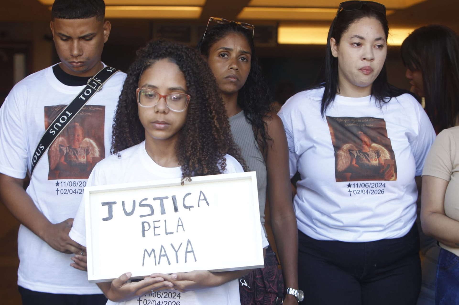 Emocionada, família pede justiça por morte de Maya  - Reginaldo Pimenta/Agência O DIA