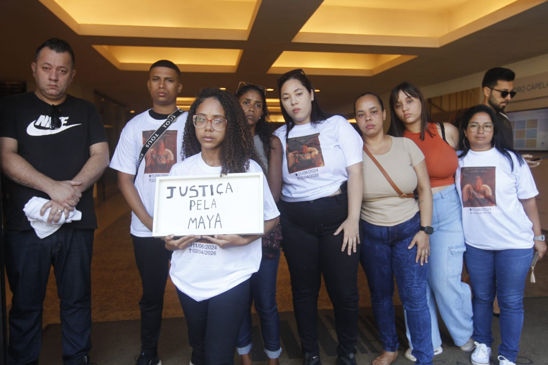 Emocionada, família pede justiça por morte de Maya  - Reginaldo Pimenta/Agência O DIA