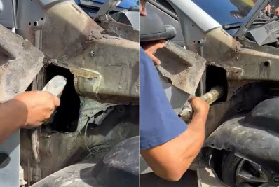 PF apreende seis fuzis e onze pistolas em lataria de carro, na Via Dutra