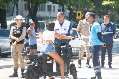 Agentes da Seop iniciam fiscalização de ciclomotores e autopropelidos no Rio