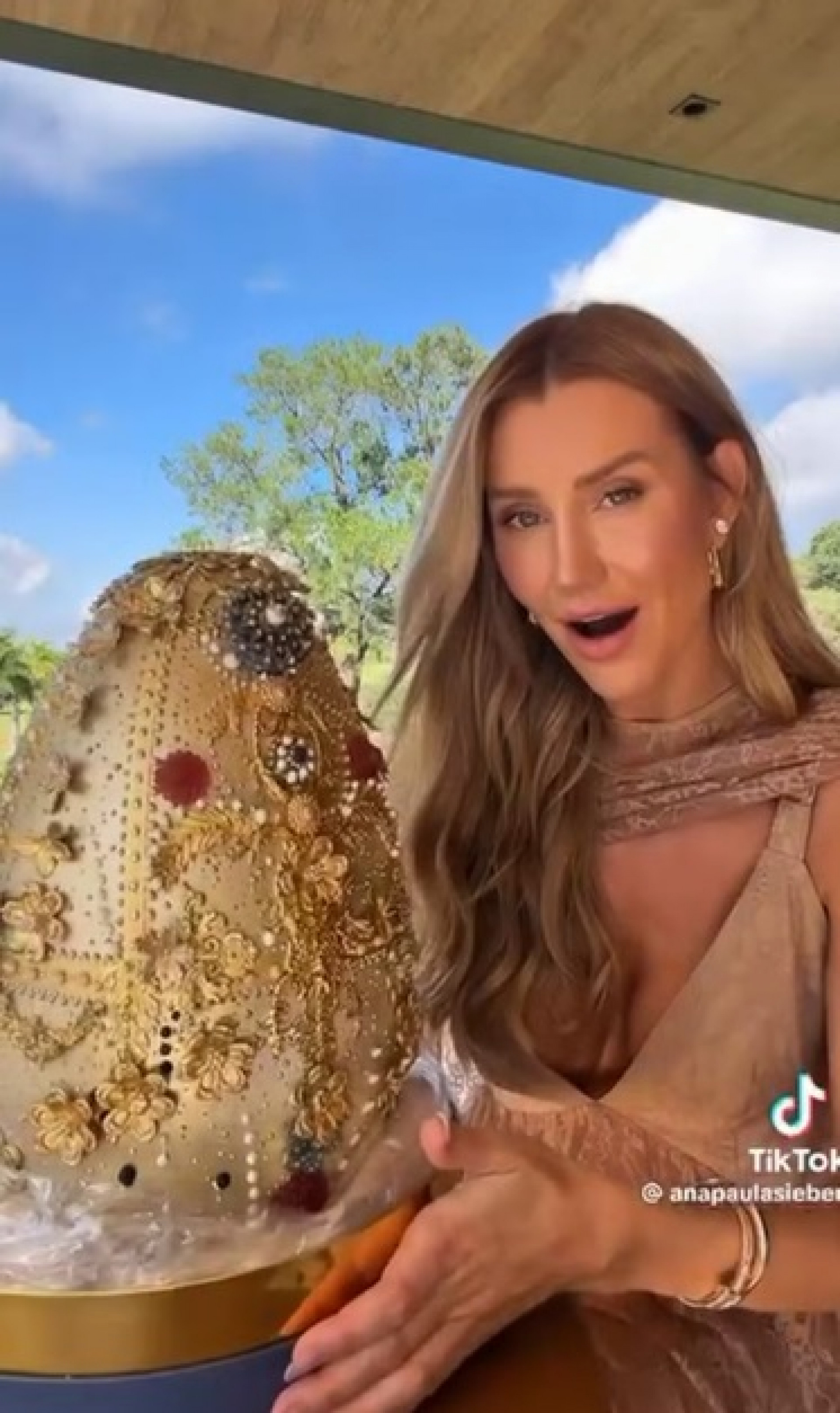 Ana Paula Siebert exibe ovo de Páscoa de R$ 20 mil e publicação divide opiniões nas redes - Reprodução Instagram