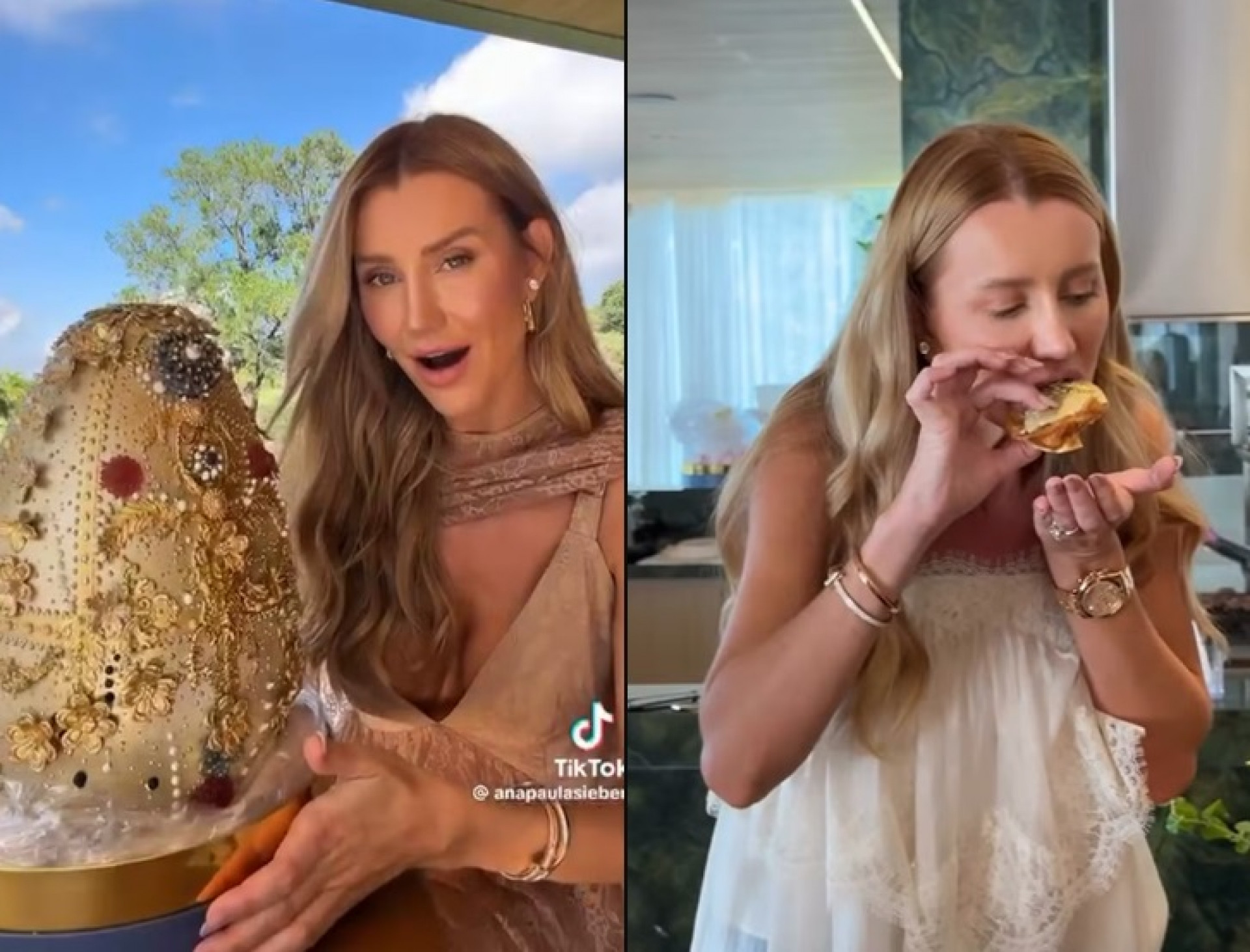 Ana Paula Siebert exibe ovo de Páscoa de R$ 20 mil e publicação divide opiniões nas redes