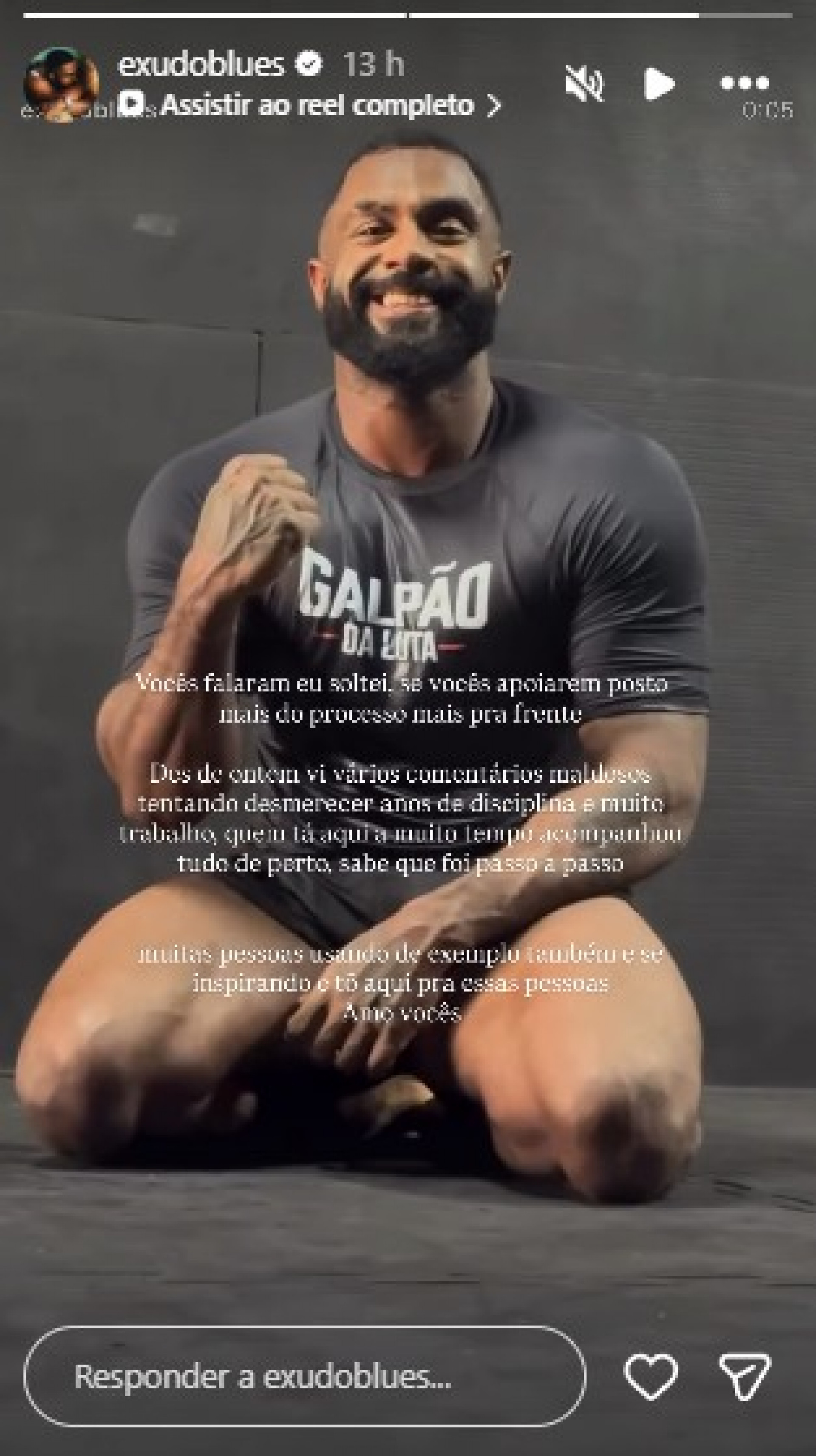 Baco Exu do Blues comenta processo de emagrecimento - Reprodução de vídeo / Instagram