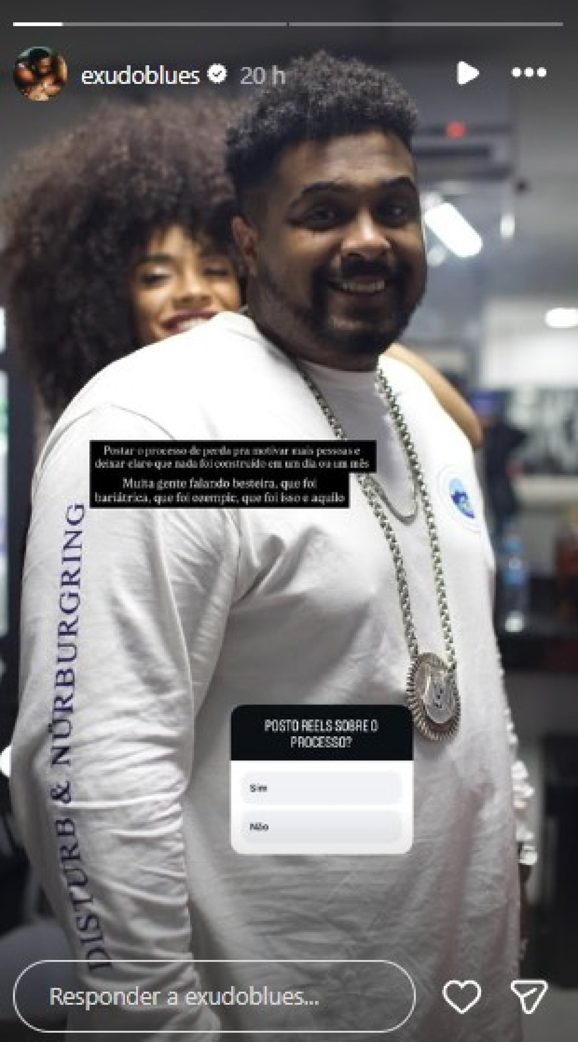 Baco Exu do Blues nega cirurgia e remédios durante processo de emagrecimento - Reprodução / Instagram