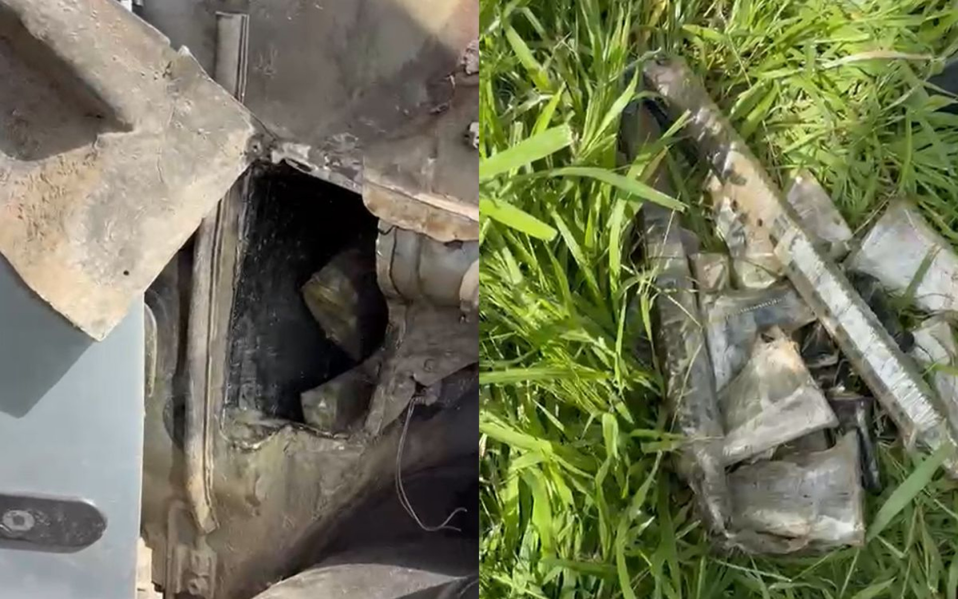 Fuzis e pistolas estavam escondidos em fundo falso criado na lataria de um carro - Divulgação / PF