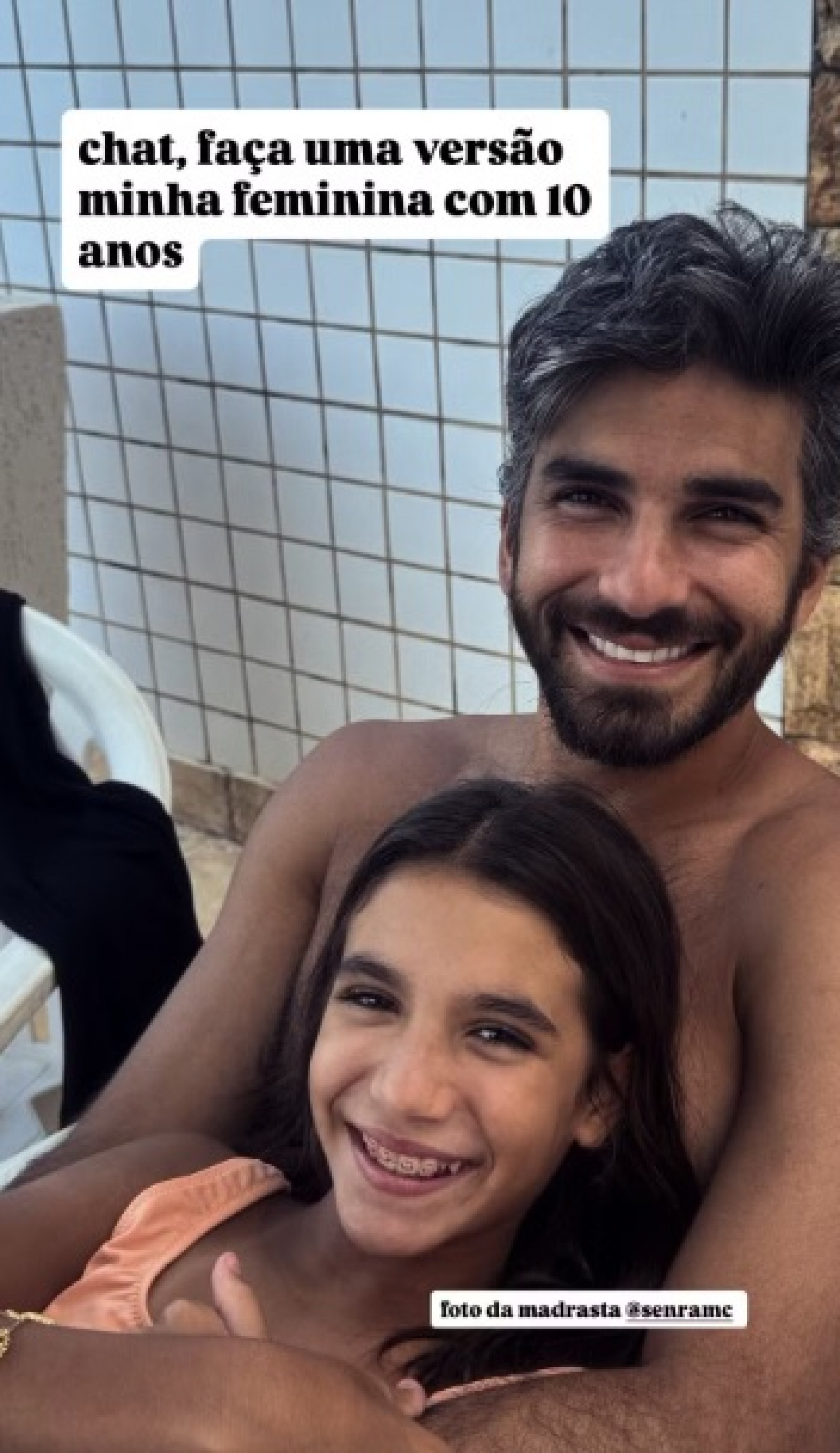Ex-marido de Deborah Secco publica momentos com a filha e a namorada durante viagem à Ilha de Paquetá