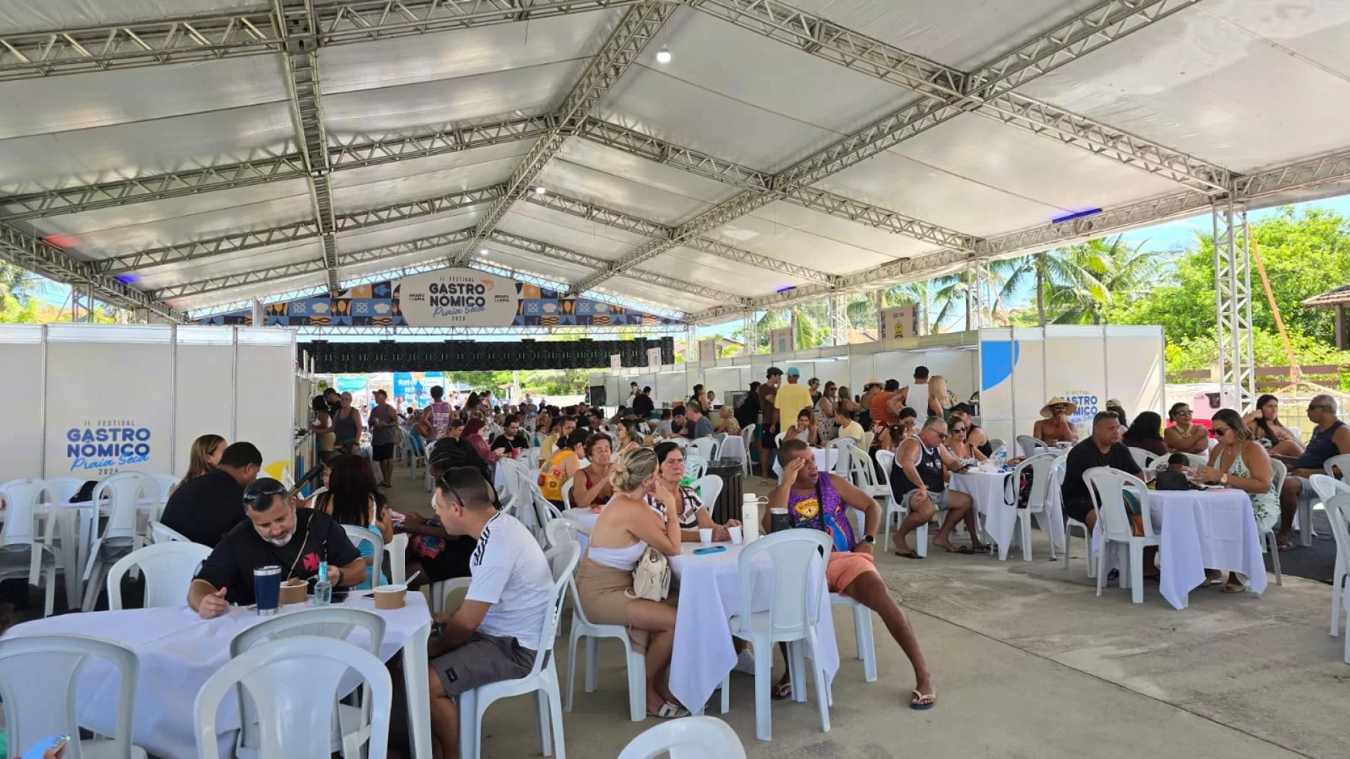 Festival Gastronômico movimentou Praia Seca durante feriado prolongado. - Reprodução