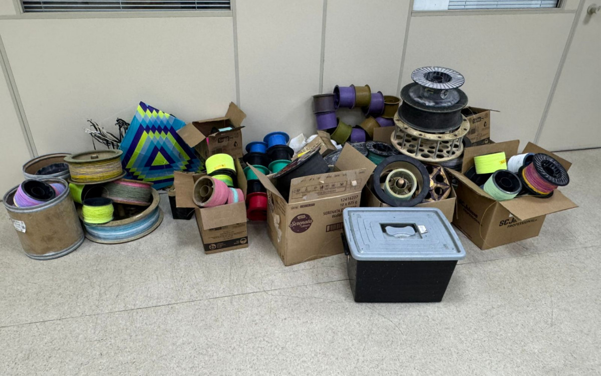 Materiais para produção e linha chilenas foram apreendidos - Divulgação