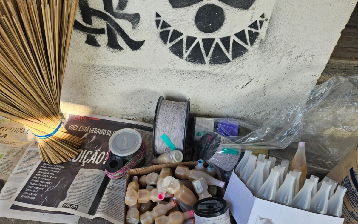 Materiais para produção e linha chilenas foram apreendidos - Divulgação