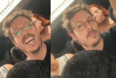 Vídeo: Fabio Porchat é flagrado por passageiro em metrô lotado