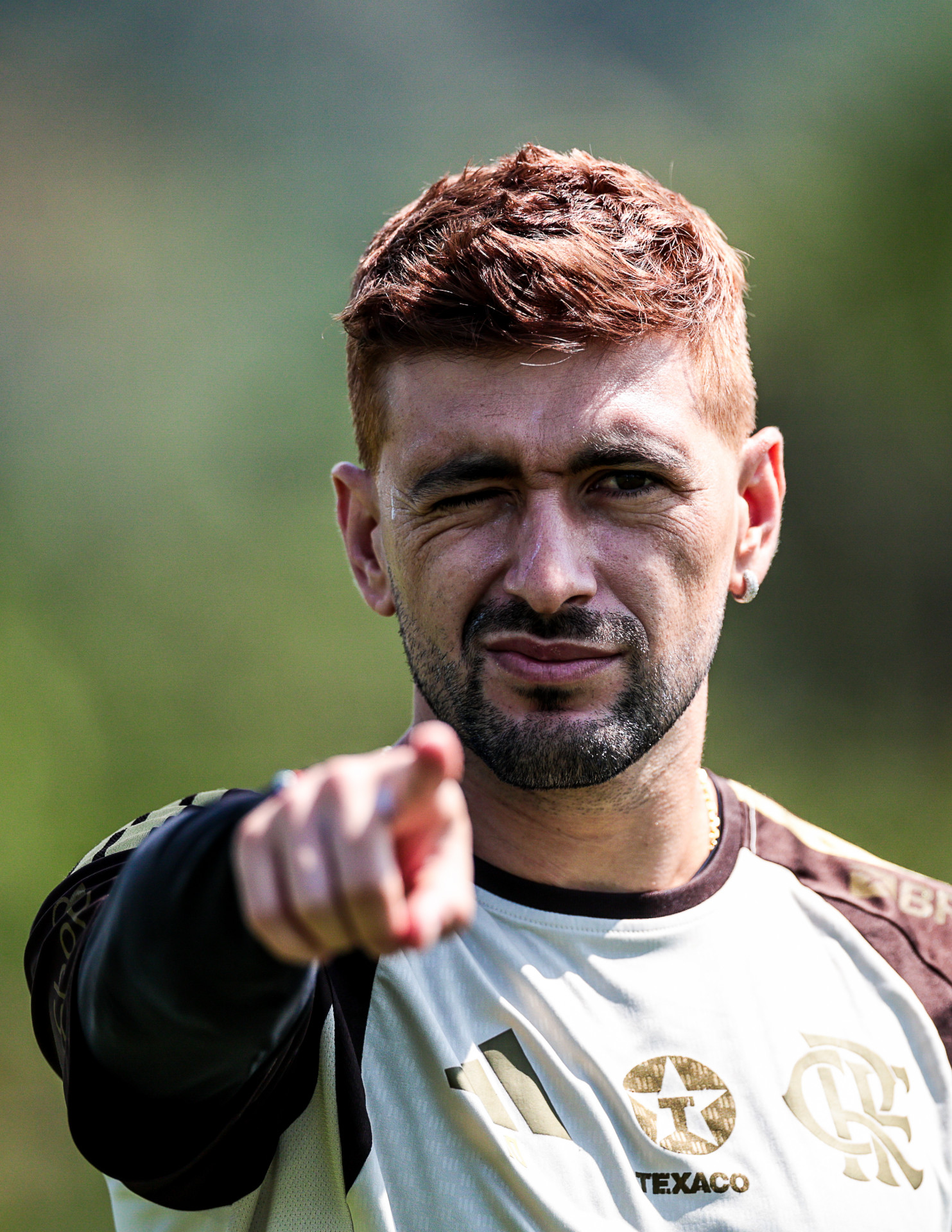 Visual de Arrascaeta em treino do Flamengo, no Ninho do Urubu - Gilvan de Souza / Flamengo