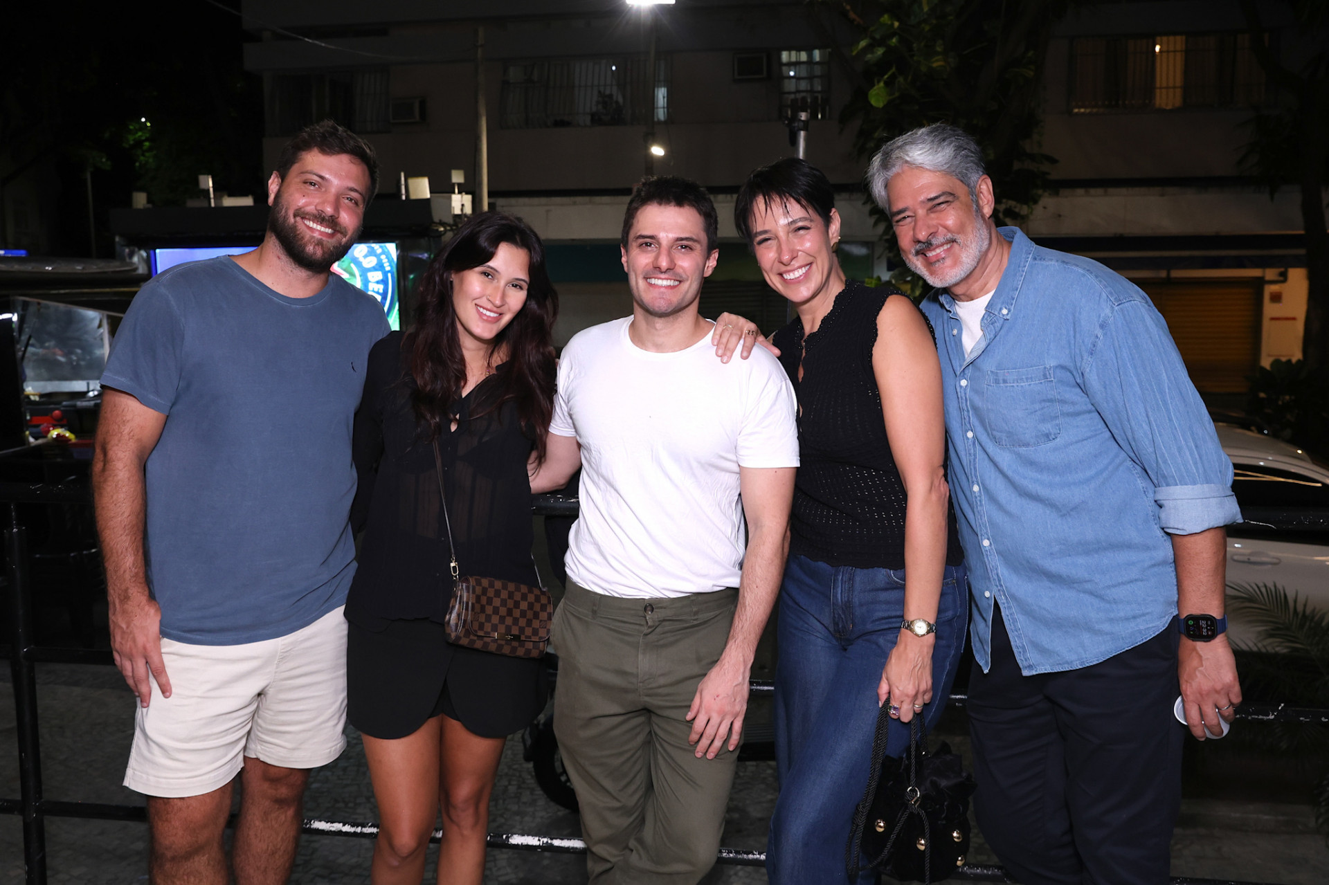Caio Freitas, Bia Bonemer, Hugo Bonèmer, Natasha Dantas e William Bonner   - Roberto Filho / BrazilNews