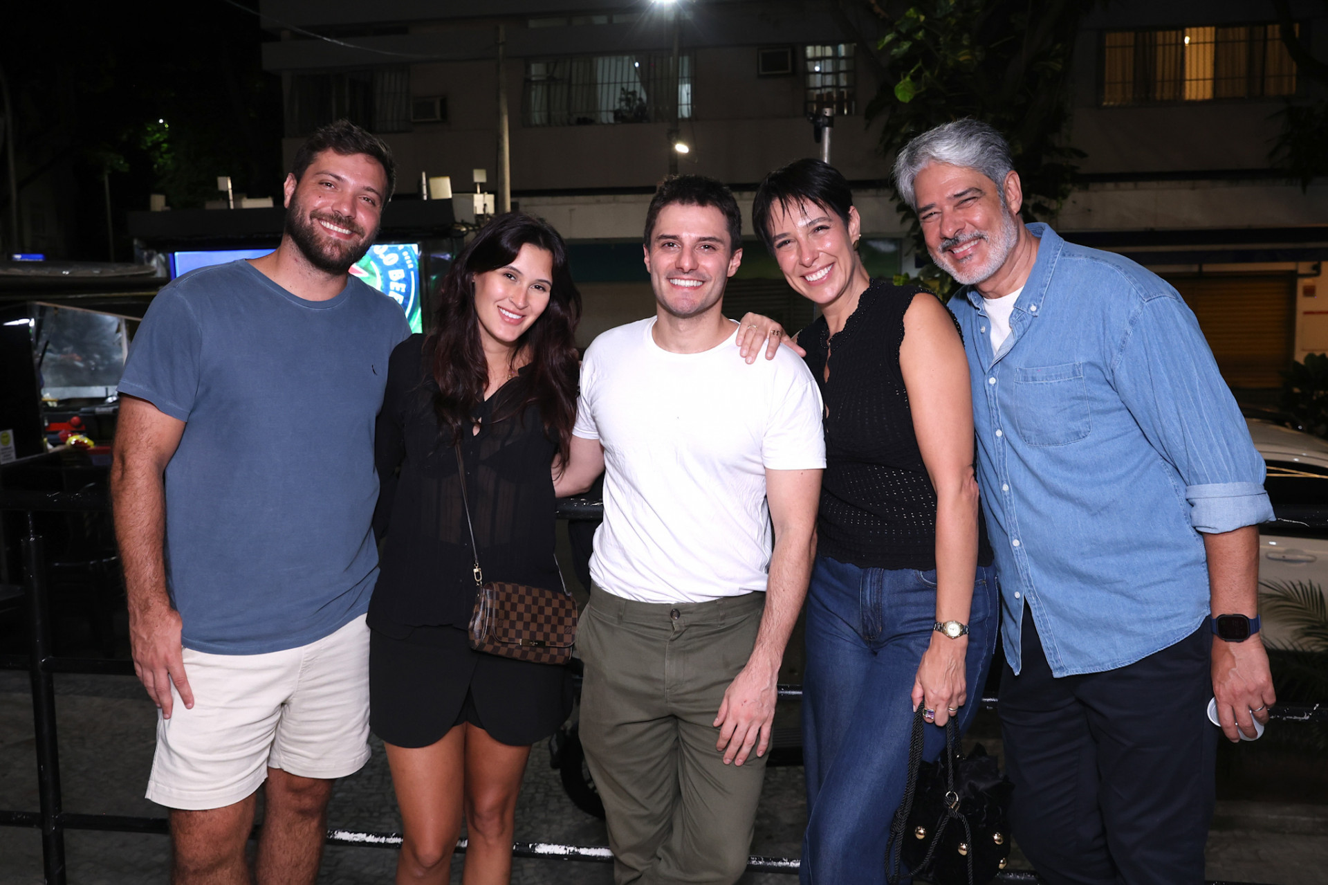 Caio Freitas, Bia Bonemer, Hugo Bonèmer, Natasha Dantas e William Bonner   - Roberto Filho / BrazilNews