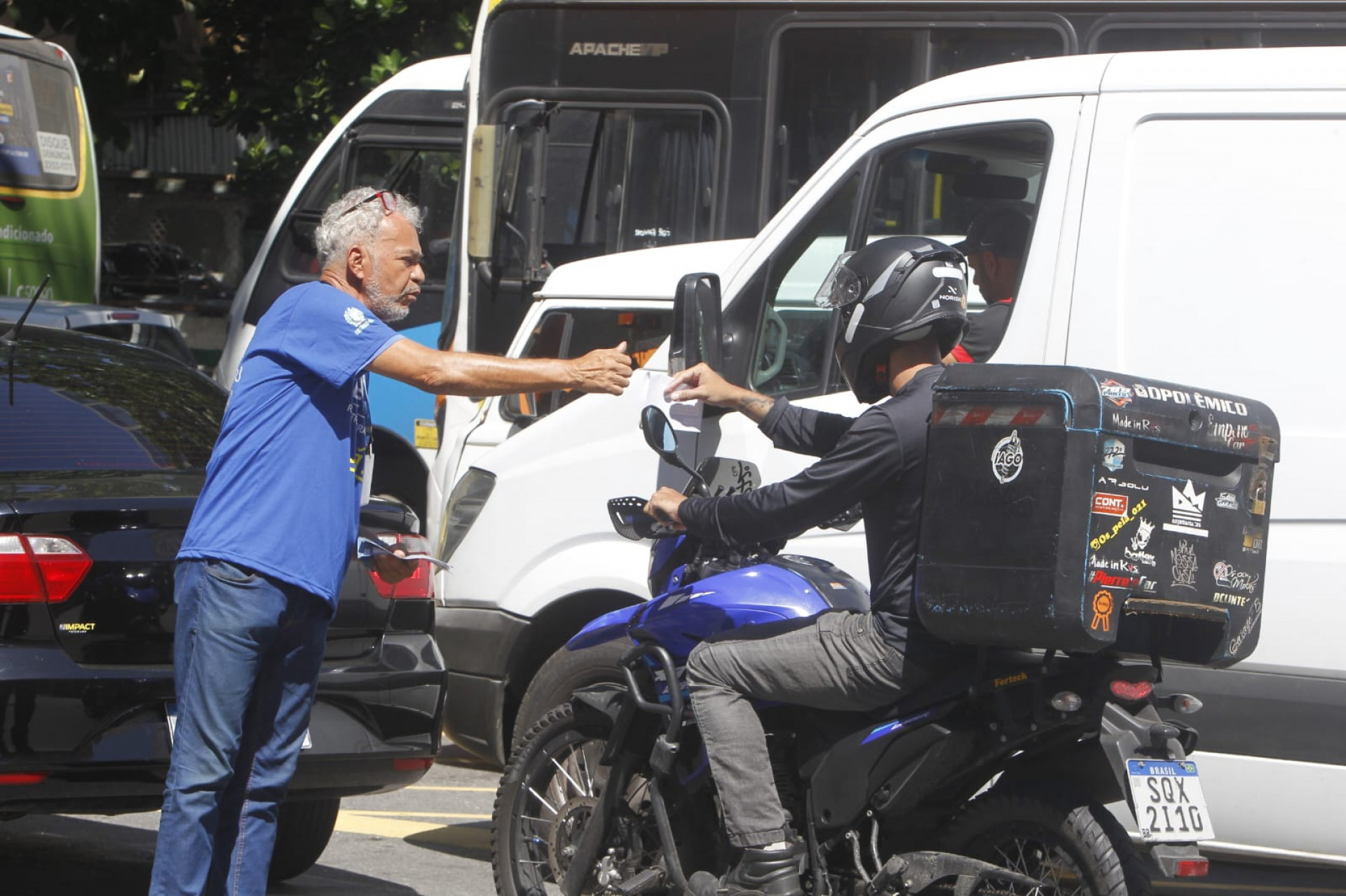 Servidores do Detran realizam ato no Centro do Rio nesta terça-feira (7) - Reginaldo Pimenta / Agência O Dia