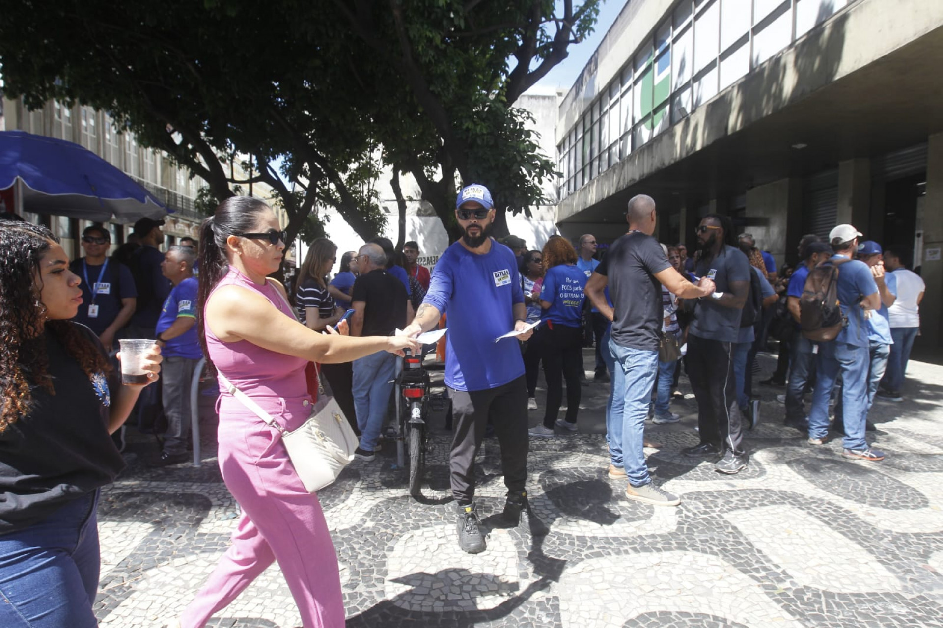 Servidores do Detran realizam ato no Centro do Rio nesta terça-feira (7) - Reginaldo Pimenta / Agência O Dia