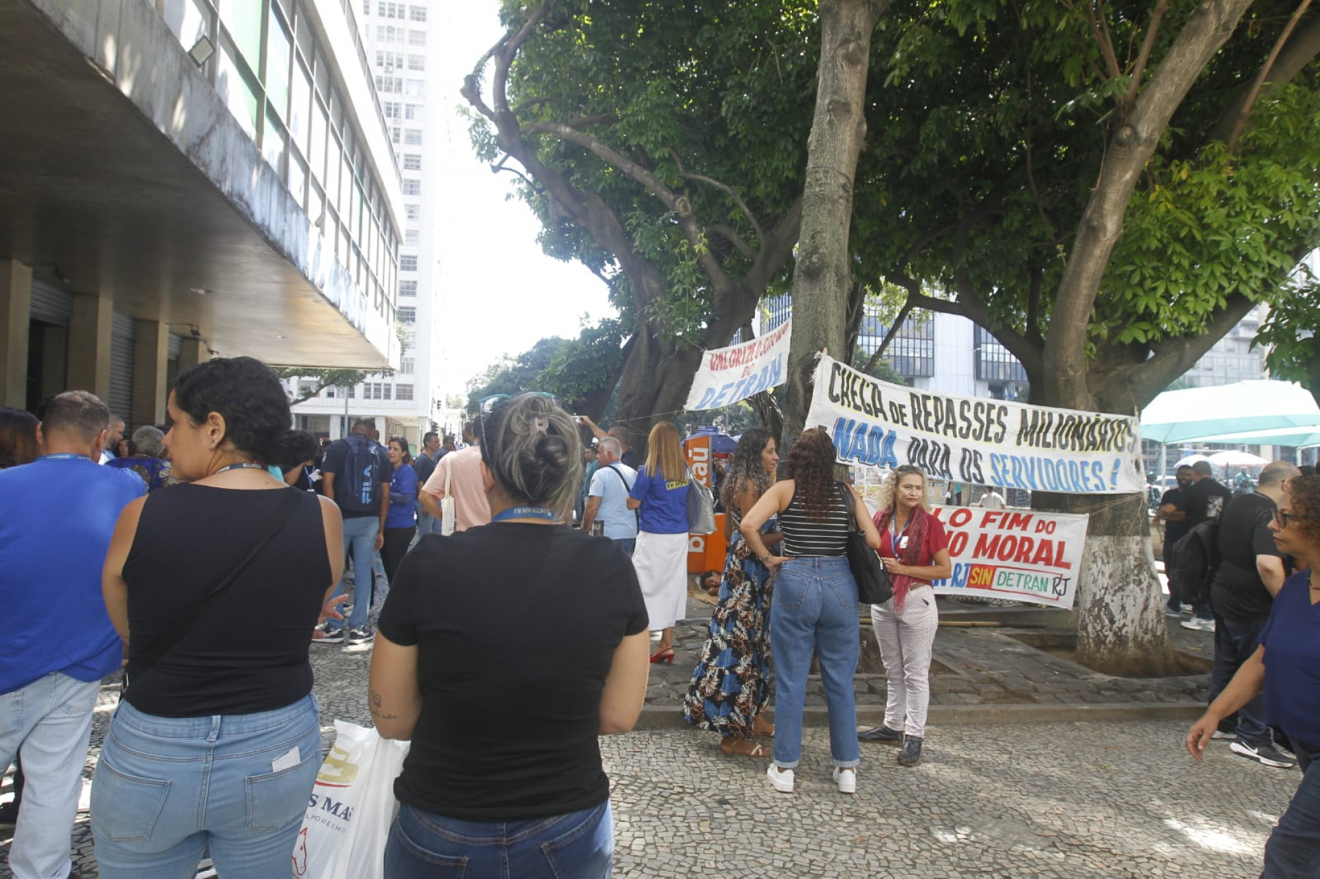 Servidores do Detran realizam ato no Centro do Rio nesta terça-feira (7) - Reginaldo Pimenta / Agência O Dia