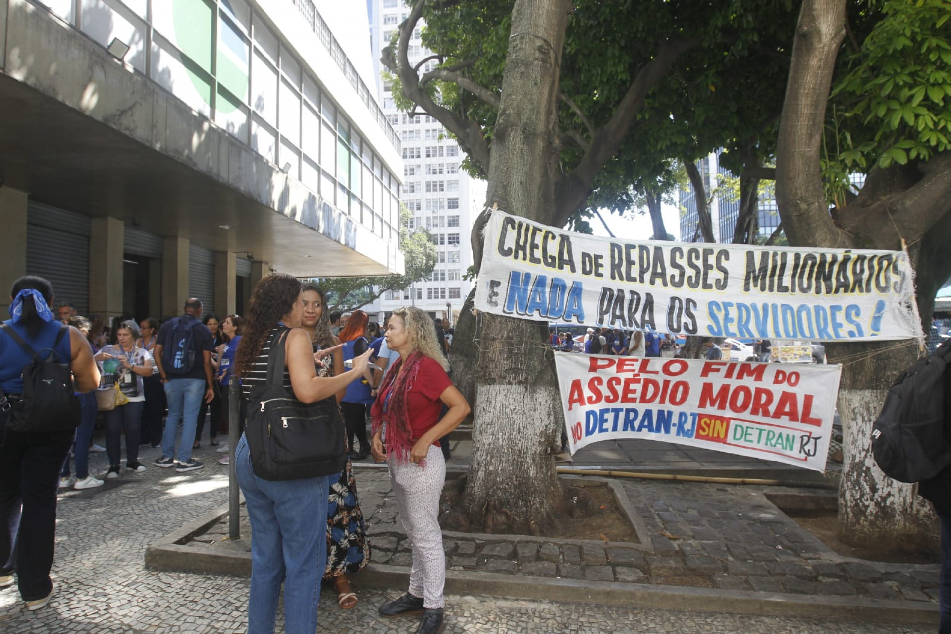 Servidores do Detran realizam ato no Centro do Rio nesta terça-feira (7) - Reginaldo Pimenta / Agência O Dia
