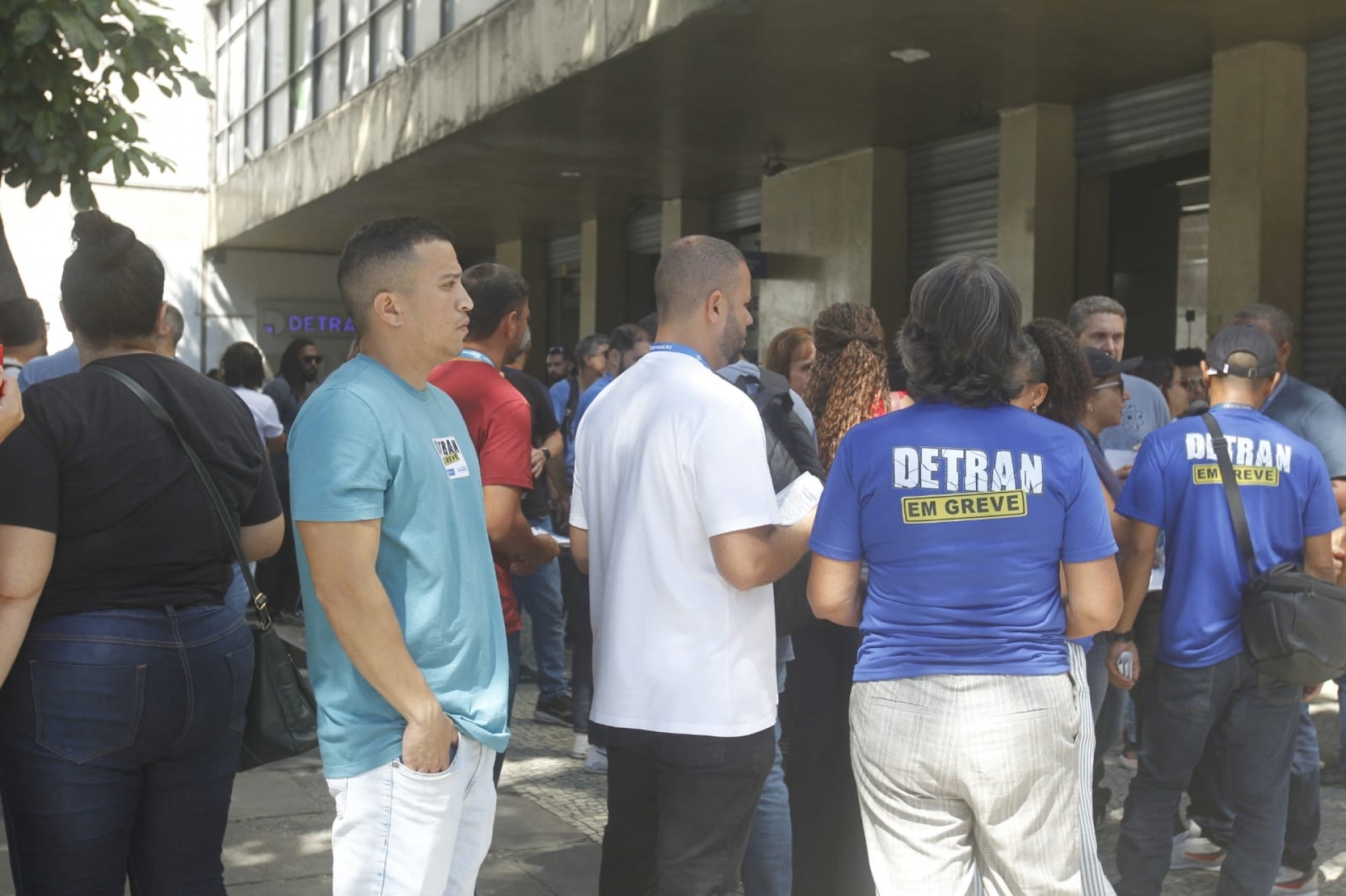 Servidores do Detran realizam ato no Centro do Rio nesta terça-feira (7) - Reginaldo Pimenta / Agência O Dia