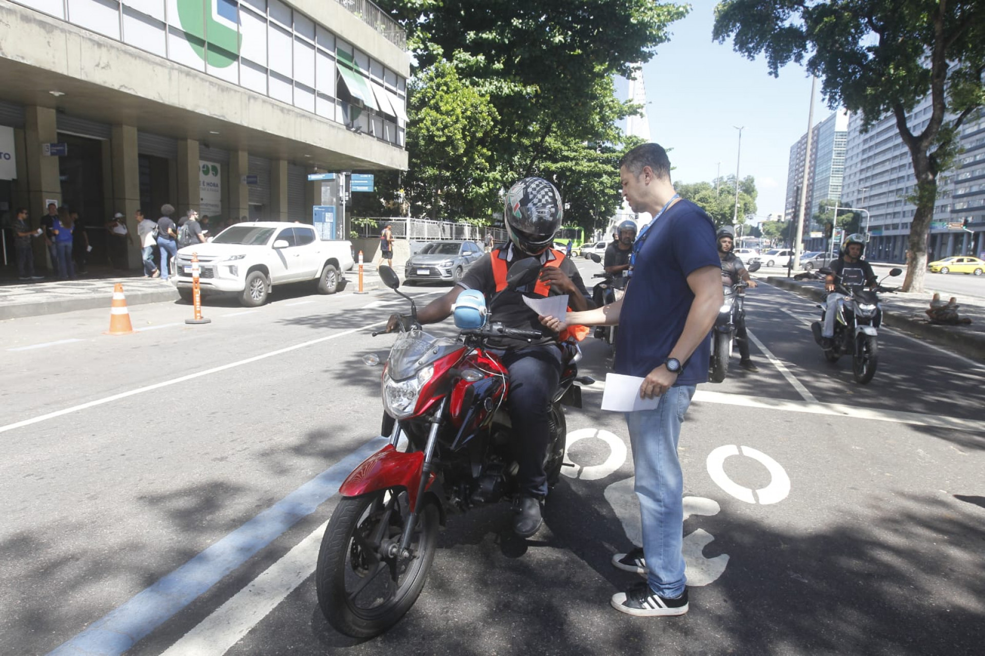 Servidores do Detran realizam ato no Centro do Rio nesta terça-feira (7) - Reginaldo Pimenta / Agência O Dia