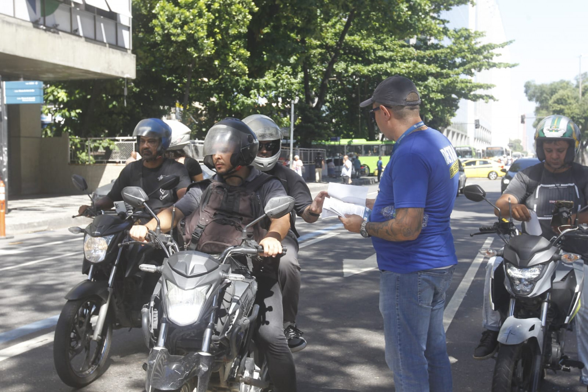 Servidores do Detran realizam ato no Centro do Rio nesta terça-feira (7) - Reginaldo Pimenta / Agência O Dia