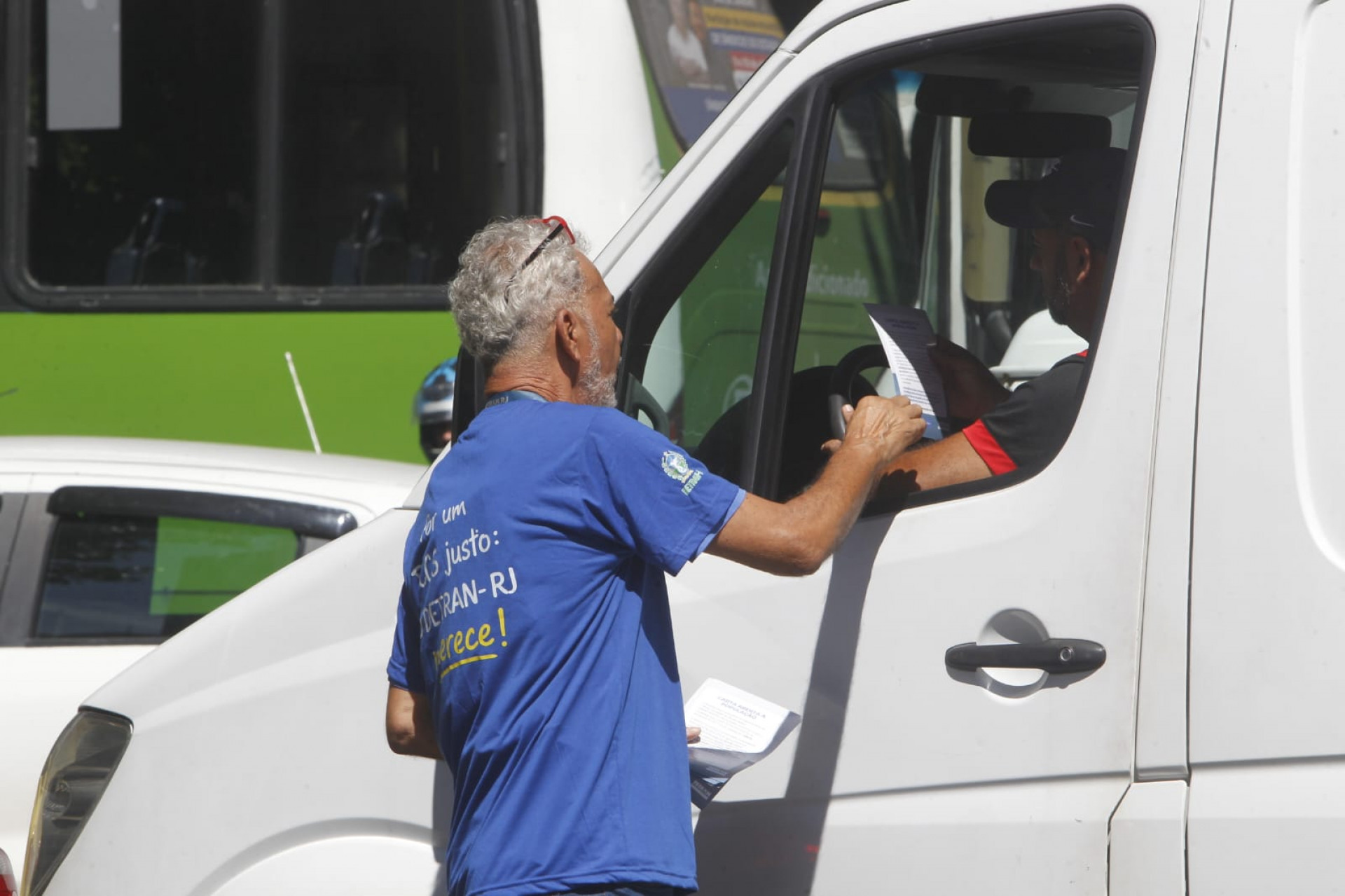 Servidores do Detran realizam ato no Centro do Rio nesta terça-feira (7) - Reginaldo Pimenta / Agência O Dia