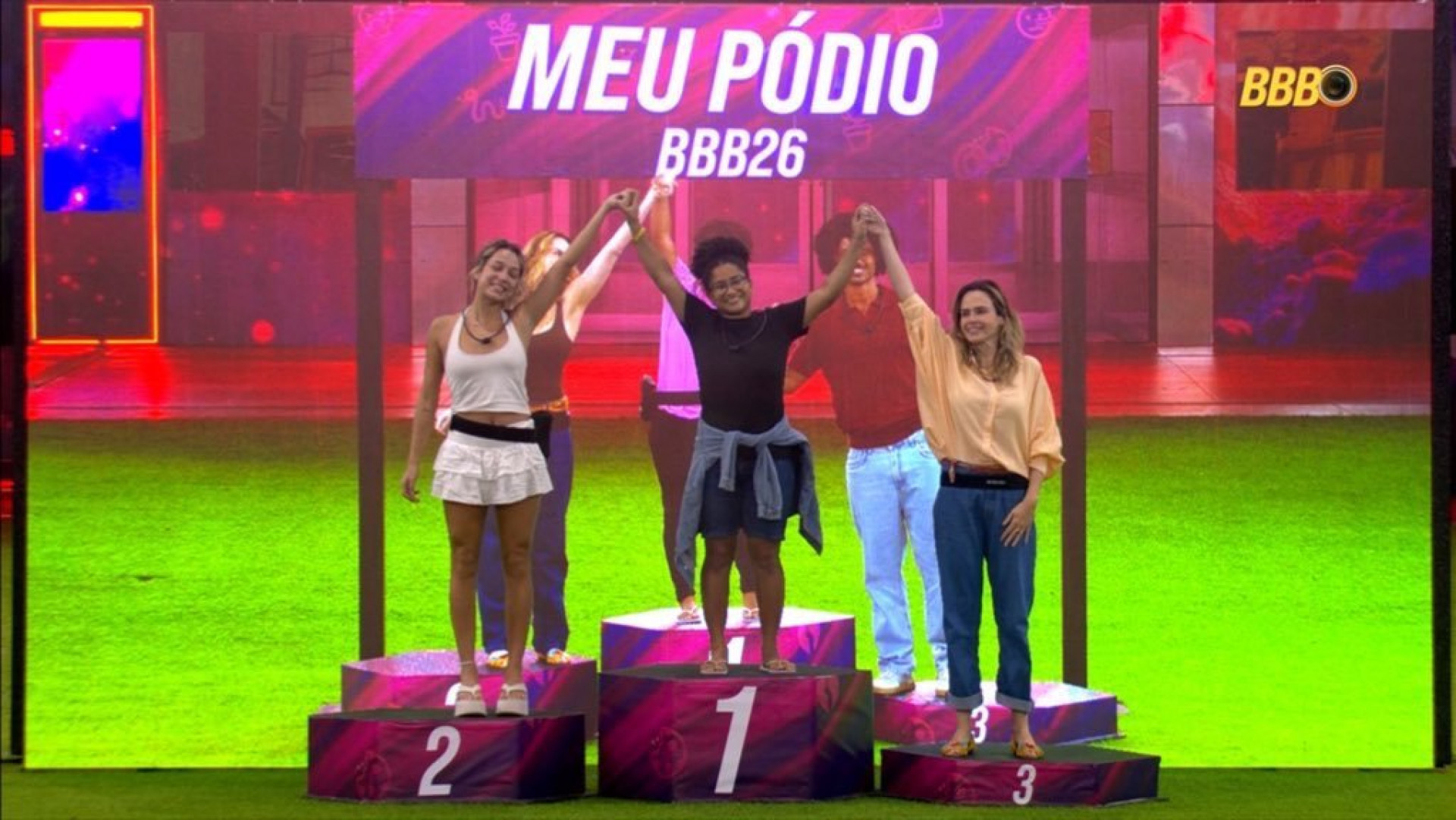 'BBB 26': Participantes montam novo pódio e apontam 'quem não ganha' no 'Sincerão' - Reprodução de vídeo / X