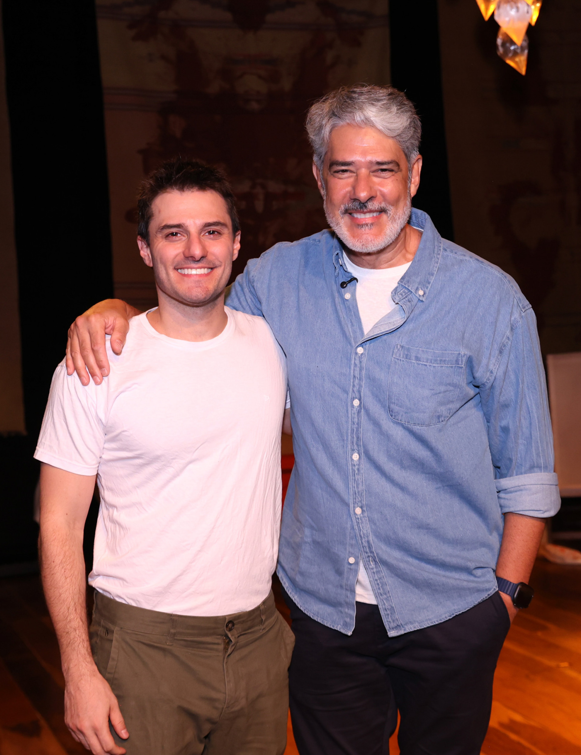 Hugo Bonèmer e o primo William Bonner - Roberto Filho / BrazilNews