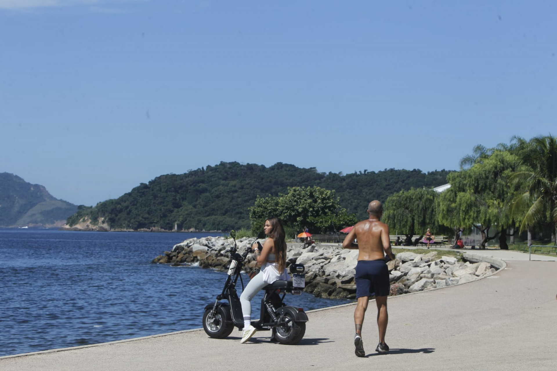 Movimentação na Praia do Flamengo, Zona Sul do Rio  - Reginaldo Pimenta 