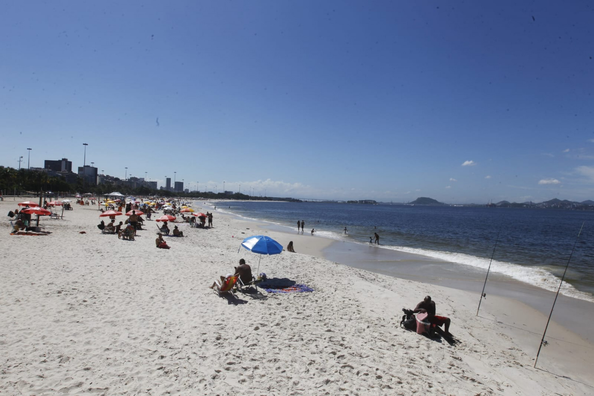 Movimentação na Praia do Flamengo, Zona Sul do Rio  - Reginaldo Pimenta 