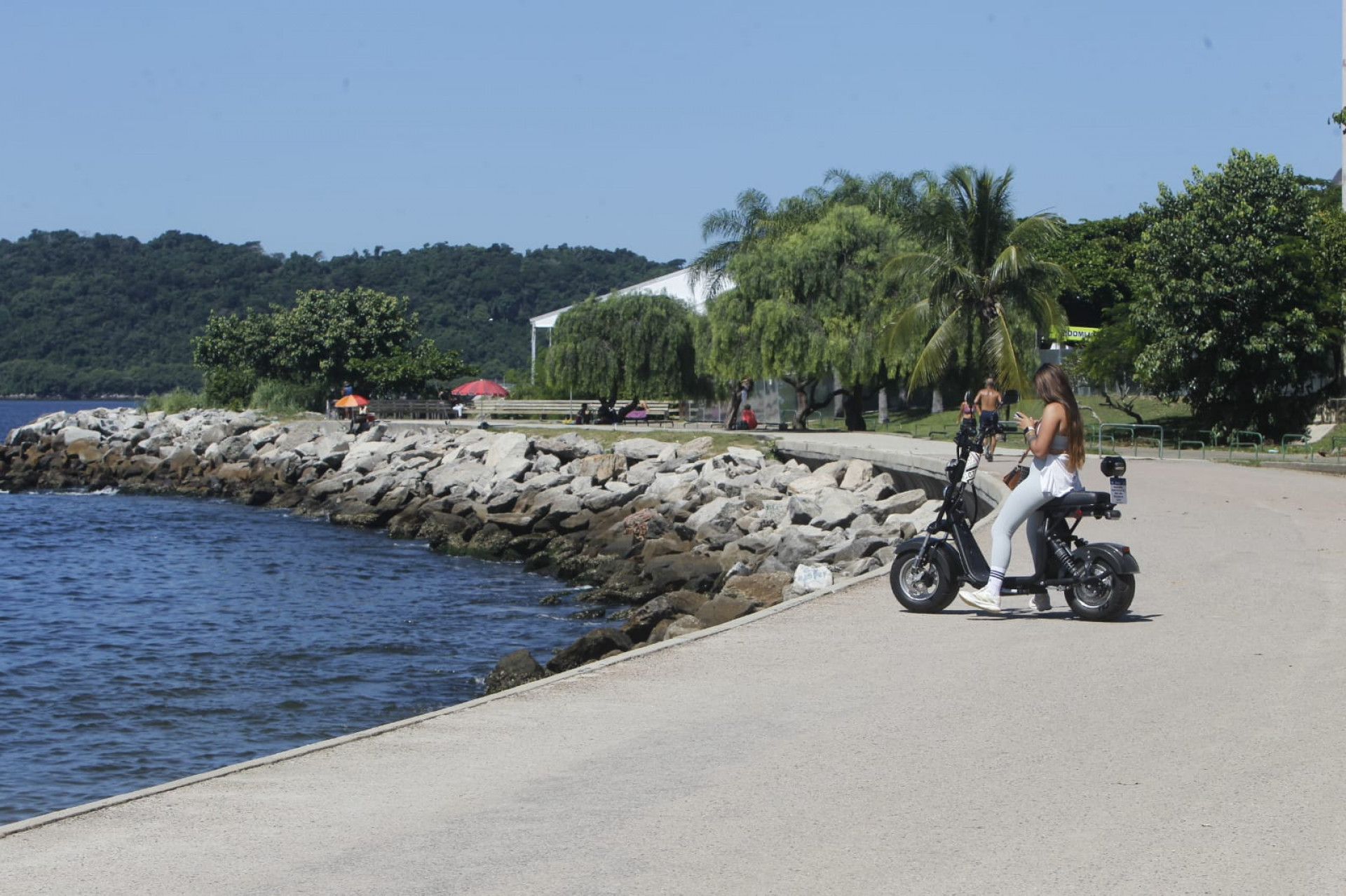 Movimentação na Praia do Flamengo, Zona Sul do Rio  - Reginaldo Pimenta 