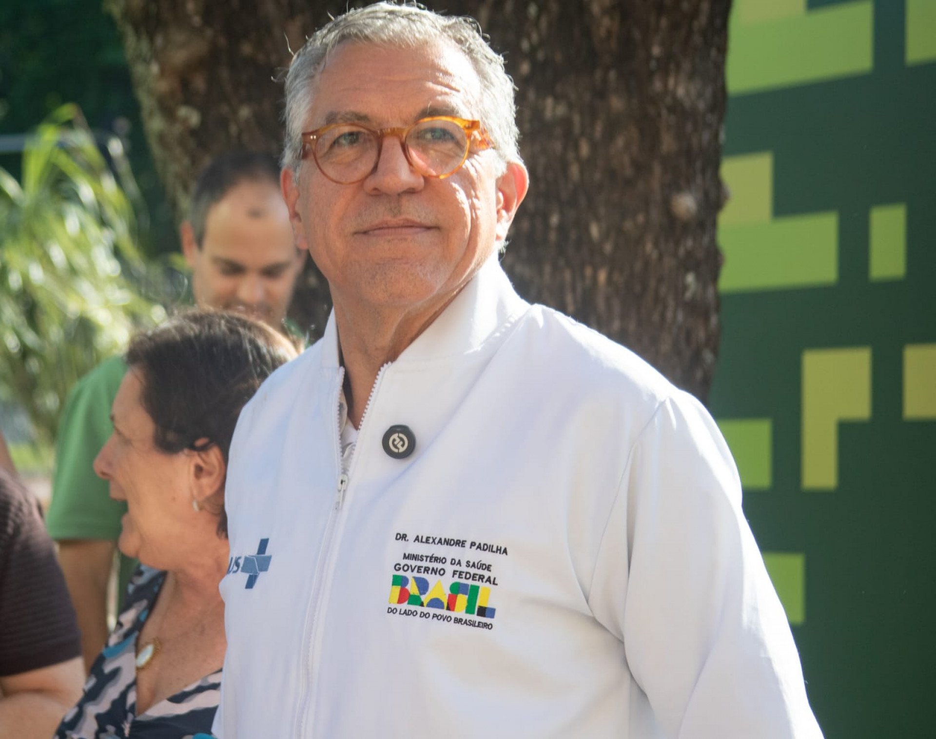 Alexandre Padilha, ministro da Saúde, participou da inauguração do Memorial da Pandemia - Érica Martin / Agência O Dia