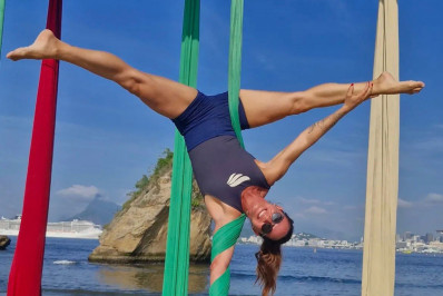 Niterói de Todos os Ângulos revela a força do tecido acrobático no Parque da Cidade