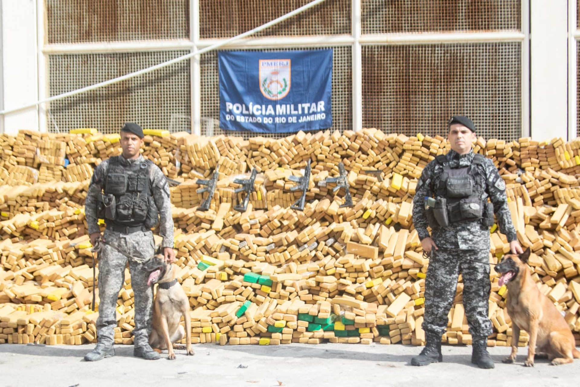 Cerca de 48 toneladas de maconha foram apreendidas pelo BAC na Maré - Érica Martin / Agência O Dia