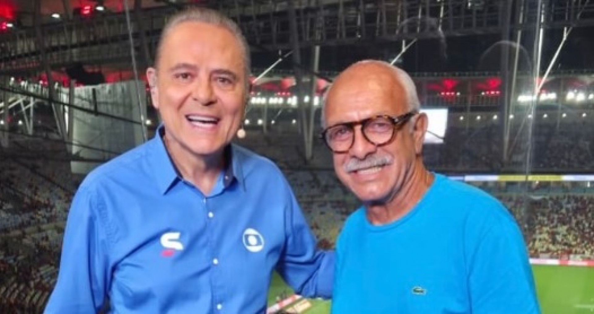 Luis Roberto e Júnior no Maracanã - Reprodução / Instagram