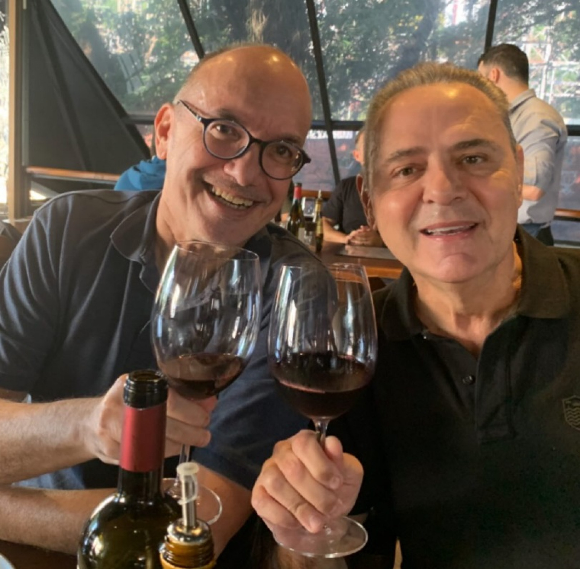 Lédio Carmona postou foto com Luis Roberto - Reprodução / Instagram